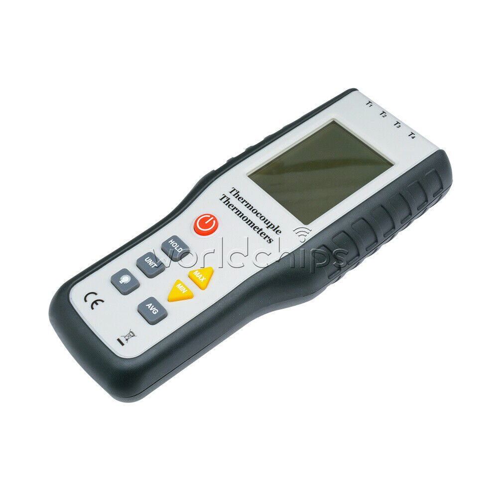 Digital 4-Channel K-Type Thermometer Thermocouple Sensor -200~1372Â°C/2501Â°F
