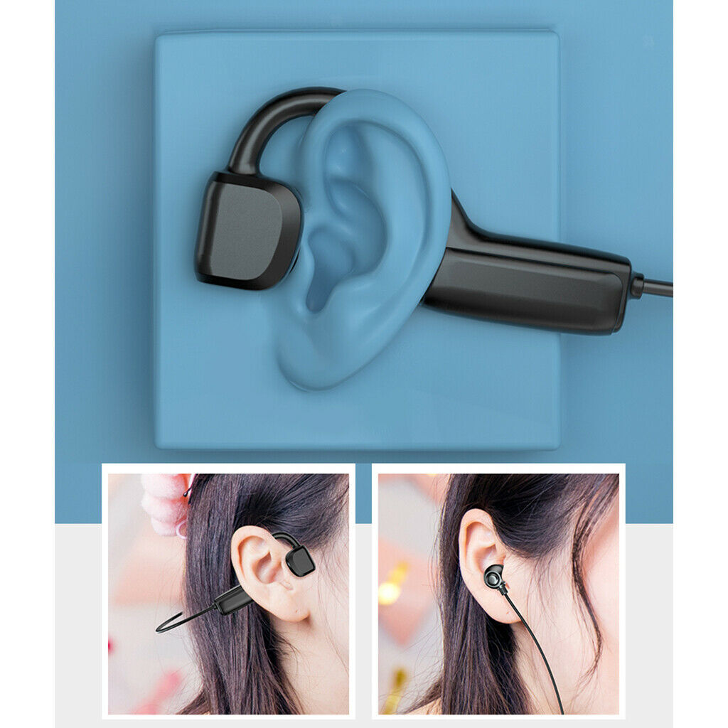 Bone Conduction Bluetooth 5.0 Headset Stereo Headphone Waterproof Sport Earphone