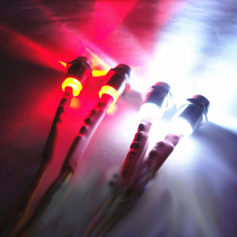 4 LED Headlight Taillight for 1/5 1/8 1/10 1/12 1/16 RC Car DIY Accessories 3mm