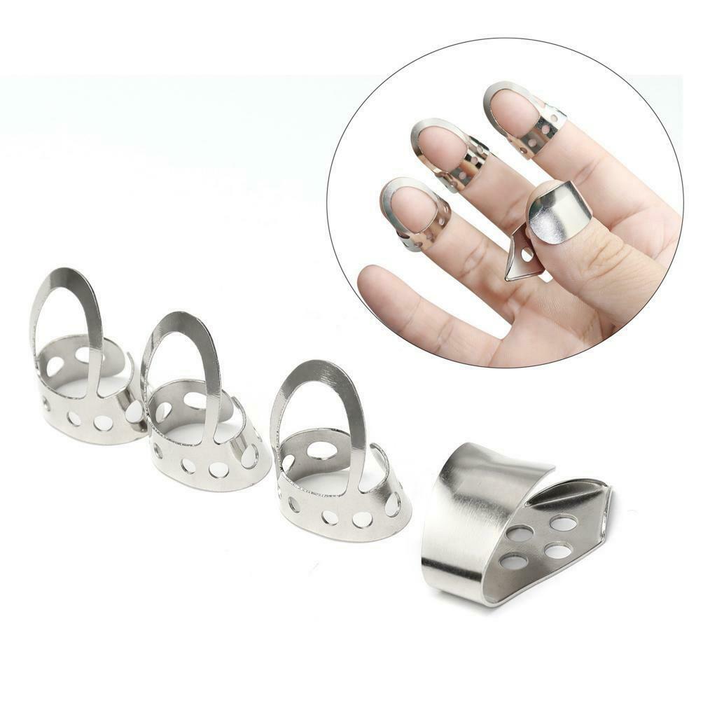 4 Pieces Guitar Fingertip Protectors, Silicone Guitar Finger Guards,Fingertip