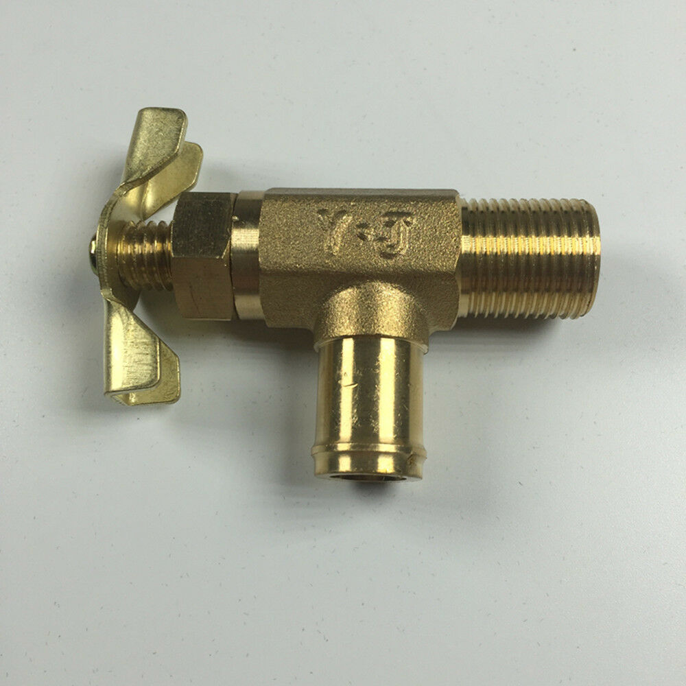 Excavator Air  Warm Water Valve 16mm Thread For Modern Hitachi Komatsu