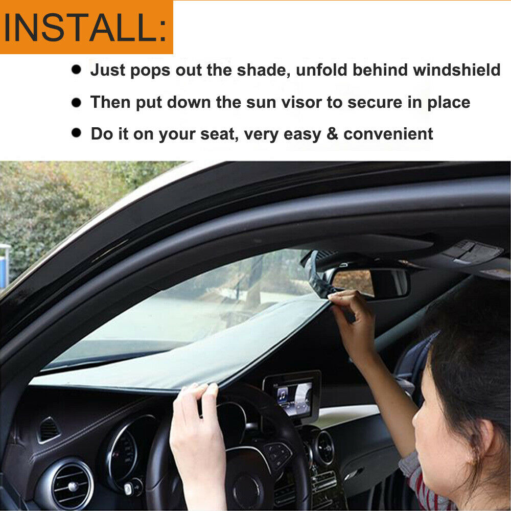 For Mercedes-Benz Windshield Sun Shade UV Heat Shield Huge Large Size 190x90CM