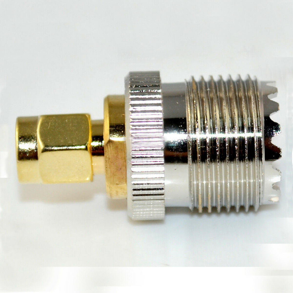 10 Pieces SMA-UHF SMA Male Plug to UHF Jack SO239 Straight Adapter Connector
