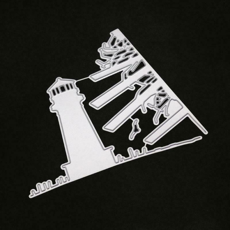 Lighthouse Metal Cutting Dies Stencil DIY Scrapbooking Album Stamp Paper Card
