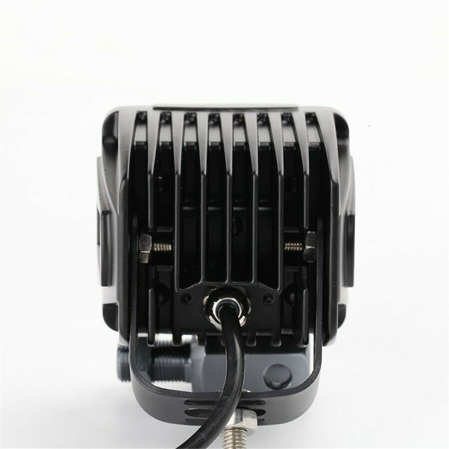 motorcycle Led Work Light White 6000k Nighttime traffic light waterproof +switch