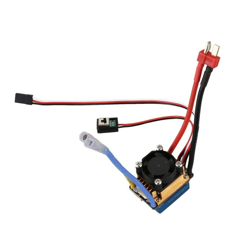 480A Brushed ESC Single Motor with Cooling Fan Waterproof 2-4S 3 Modes 5V/3A BU9