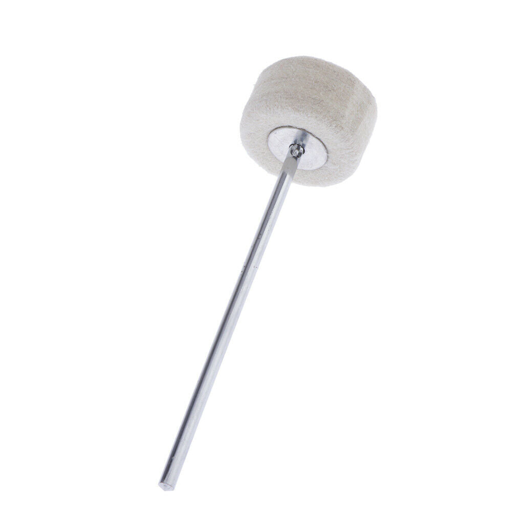 Percussion Stick Strike Bass Drum Beater Mallet, 7.87inchx 1.96inch, White