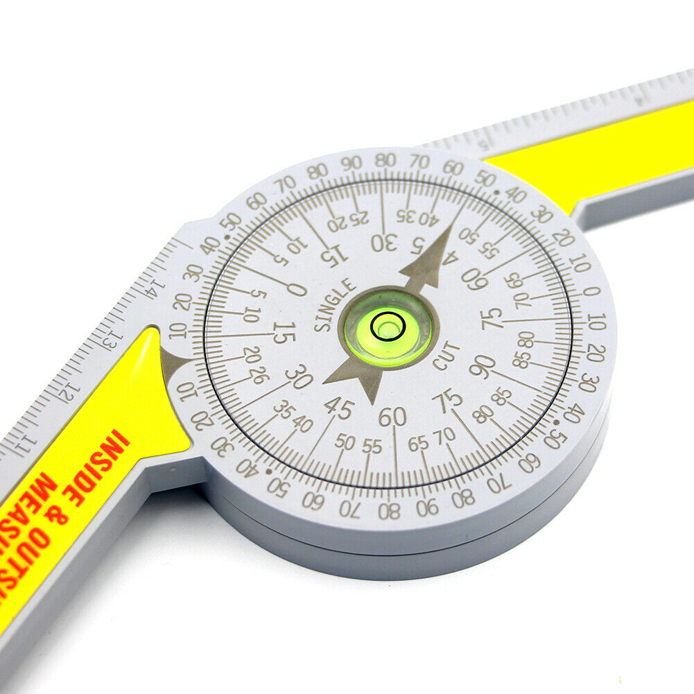 High Accuracy Angle Finder Measuring Ruler Tool 360 Degree Miter Saw  Protractor