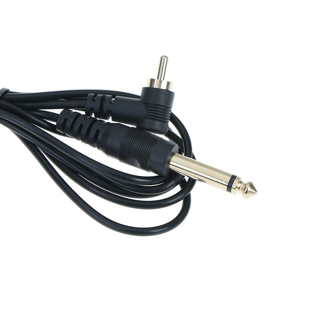 Black Silicone Tattoo Clip Cord Wire Cable For Machine Gun Kit Set Sup JC.l8