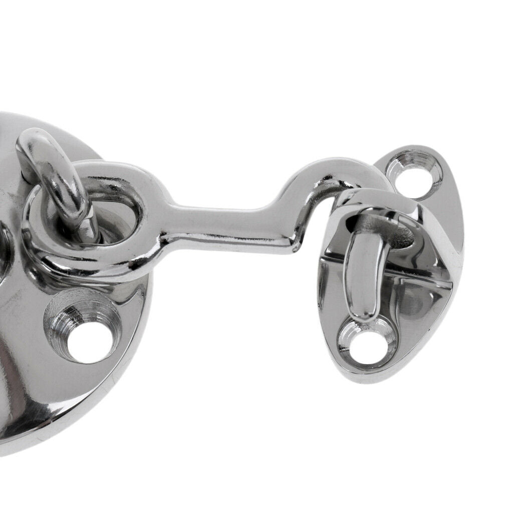 Marine Grade Stainless Steel Boat Cabin Door Stop Catch with Hook Holder