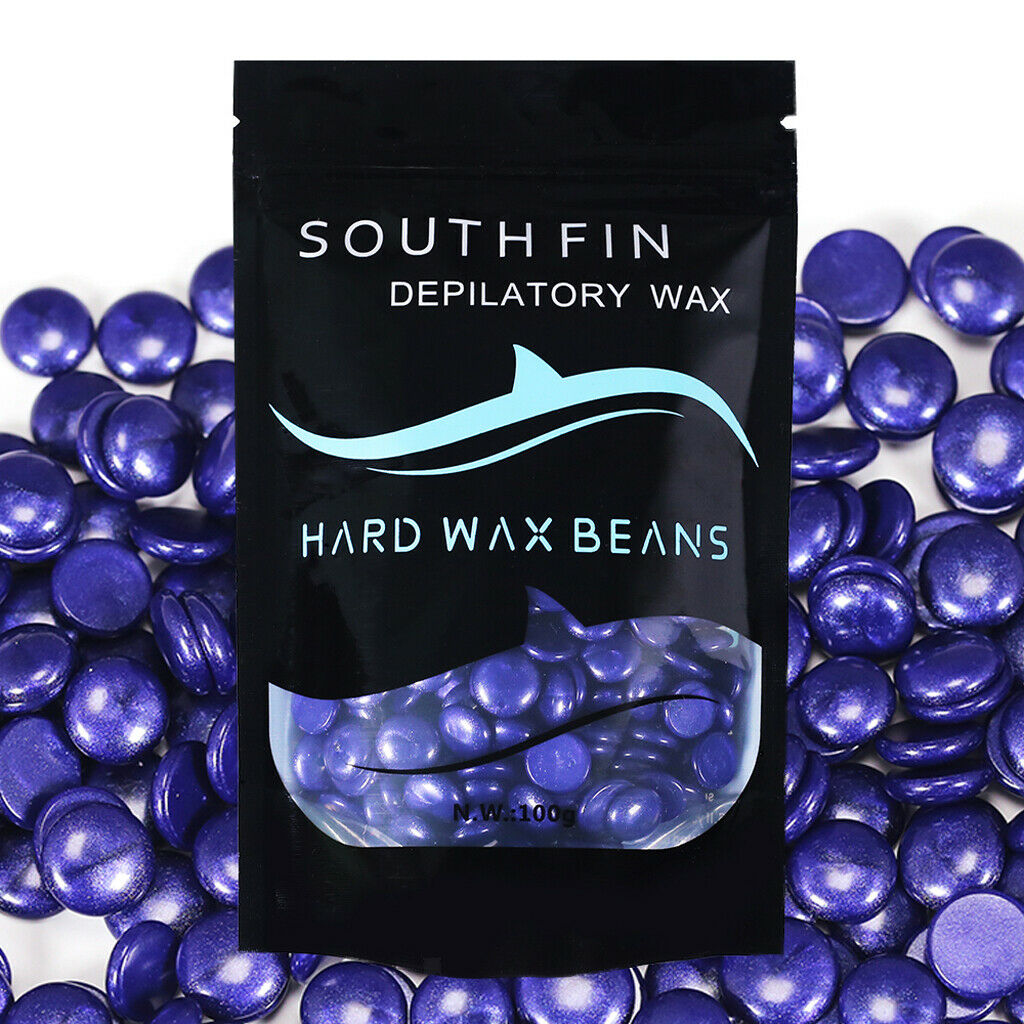 2 Pcs 100g Hard Wax Beads Women Men Hair Removal Depilatory Waxing Beans