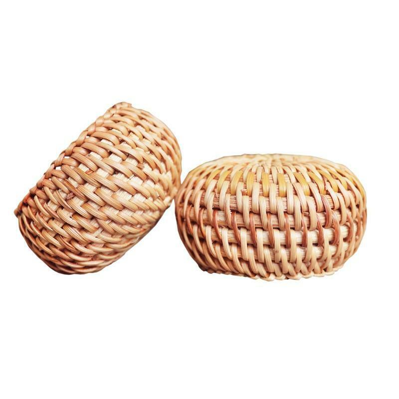Woven Rattan Incense Stick Burner Holder Retro Handmade Censer Trays Decoration