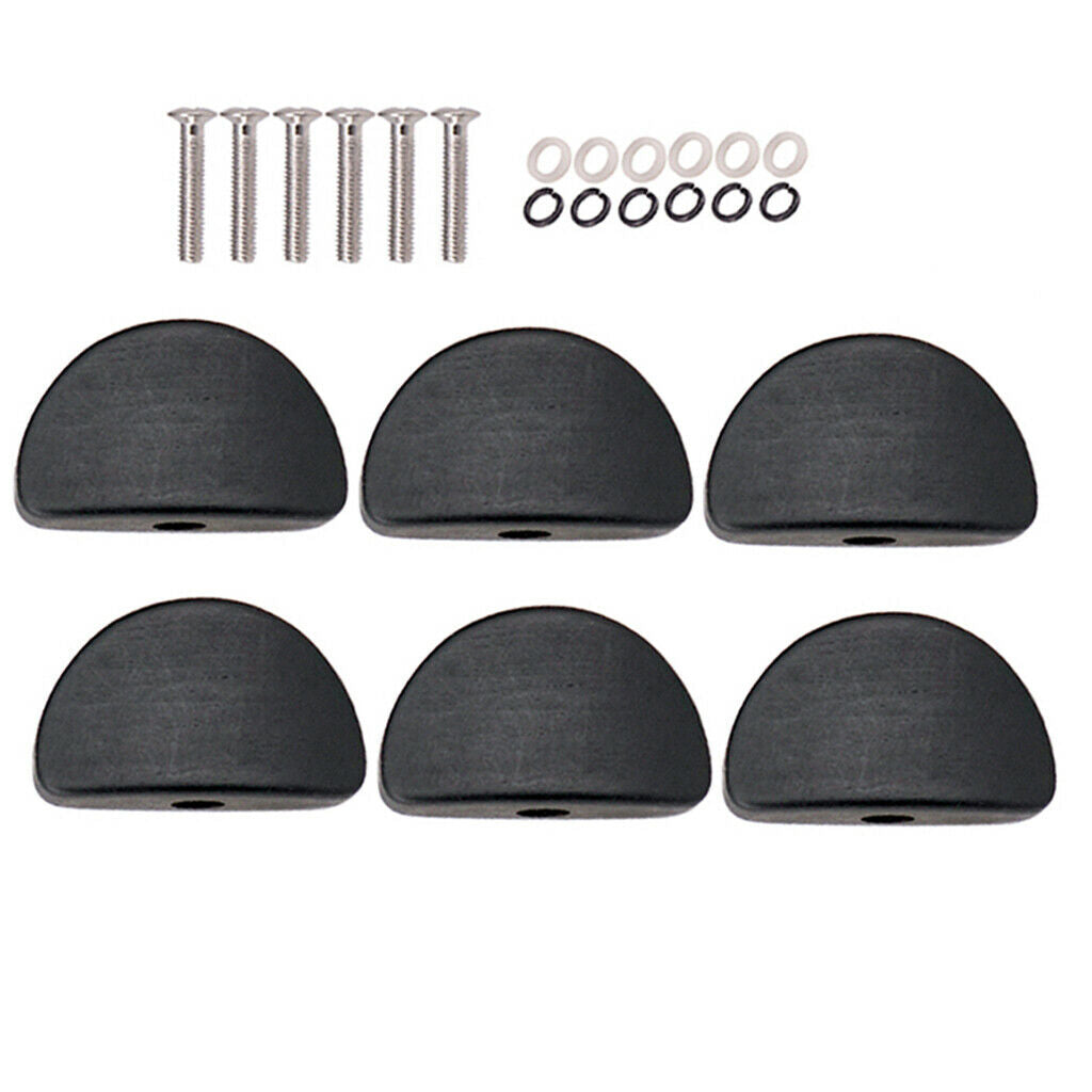 6 x Guitar Tuning Peg Semi-circle Button Tuner Machine Heads Acoustic Guitar