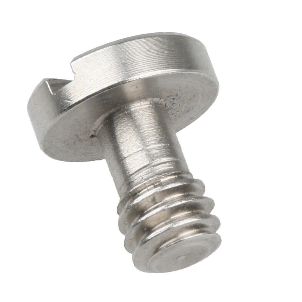 Stainl 1/4" Mounting Screw 10mm Shaft for Camera Tripod Monopod QR Plate