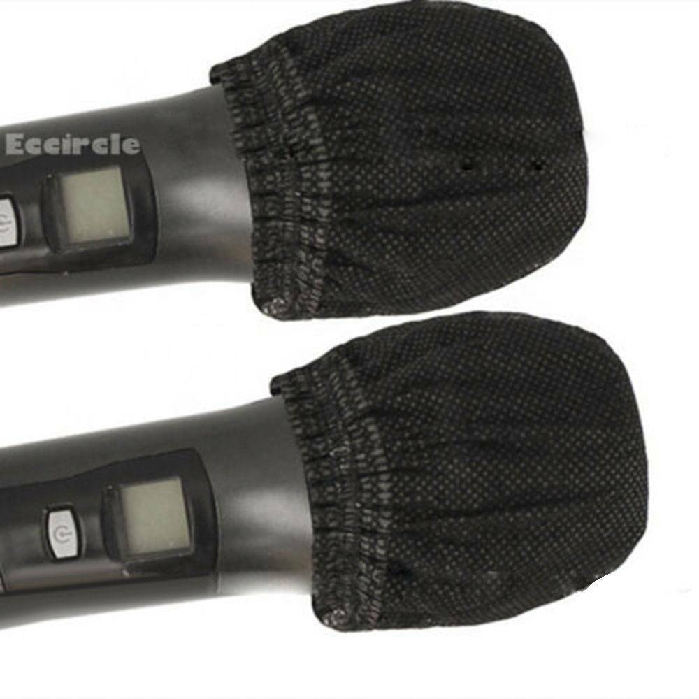 100PCS/set Disposable Cover Odor Removal Microphone Grill Hygiene Cover Black