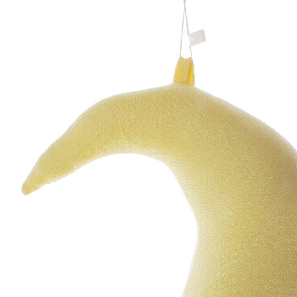 Moon And Stars Shape Decoration Baby Crib Pendant Decor Boy Girl Room - Yellow