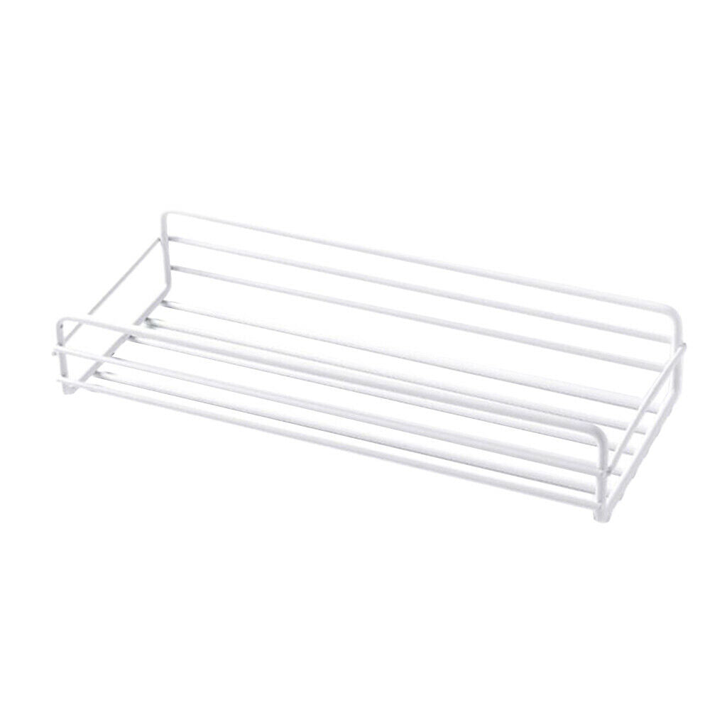 2Pieces Metal Wire Iron Bathroom Towels Basket Storage Shelf For Kitchen