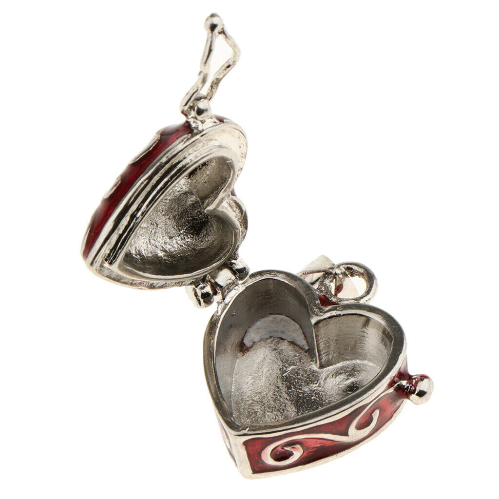 9x Love Heart Pet Urn Pendant Keepsake Ash Holder Memorial Jewelry DIY