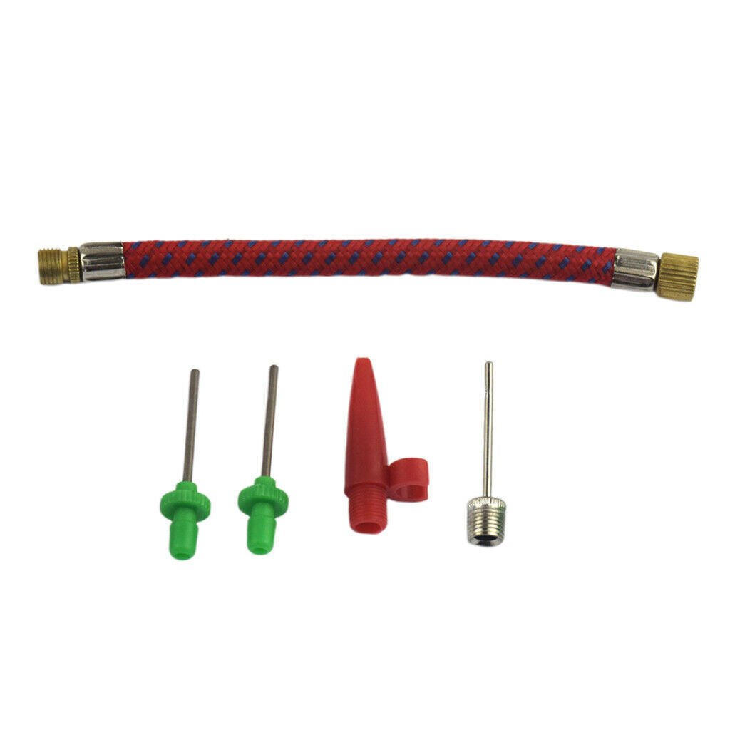 5 Packs Needle Valve Connector Pump Adaptor Set for Bicycle Tyres