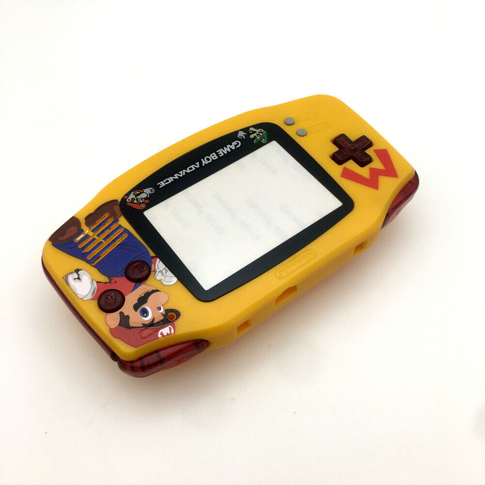 Super Mario Yellow Shell GBA Housing Case cover For Game Boy Advance Console