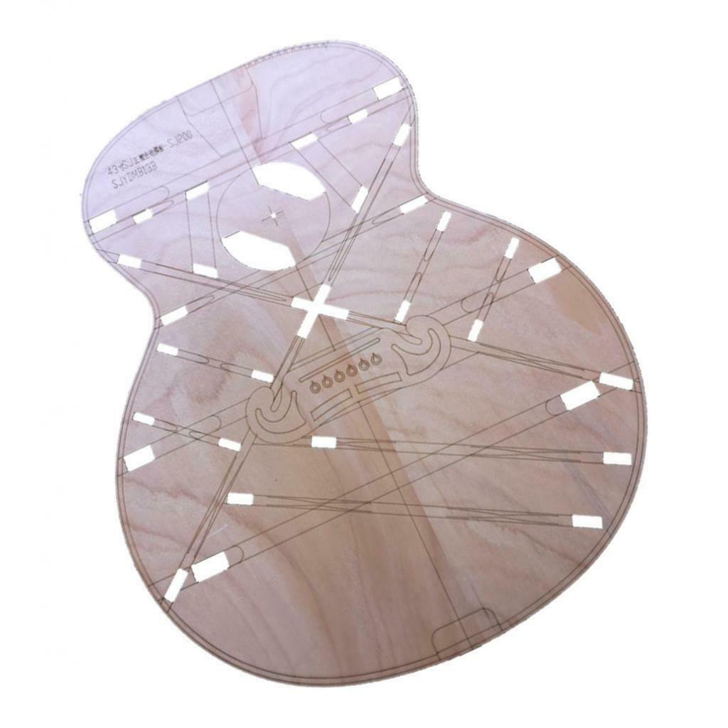 DIY Acoustic Guitar Body Layout Templates Premium SJ200 Jumbo Guitar Building