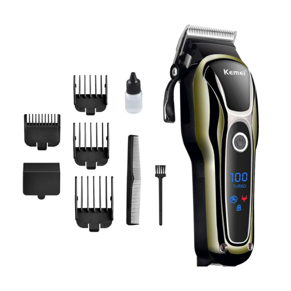 Professional Men LCD Electric Hair  Machine Kid's Home Shaving Trimmer