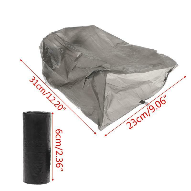 10 Roll/Set Garbage Bag Degradable Pet Poop Shit Trash Home Kitchen Waste Black