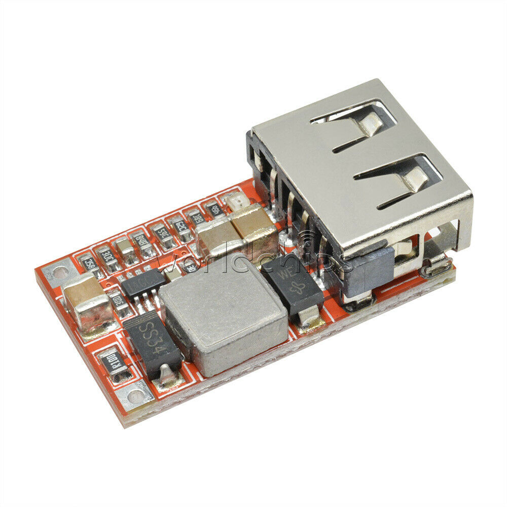 5PCS DC 6-24V 12V/24V to 5V 3A step down CAR USB Charger Buck Converter Module