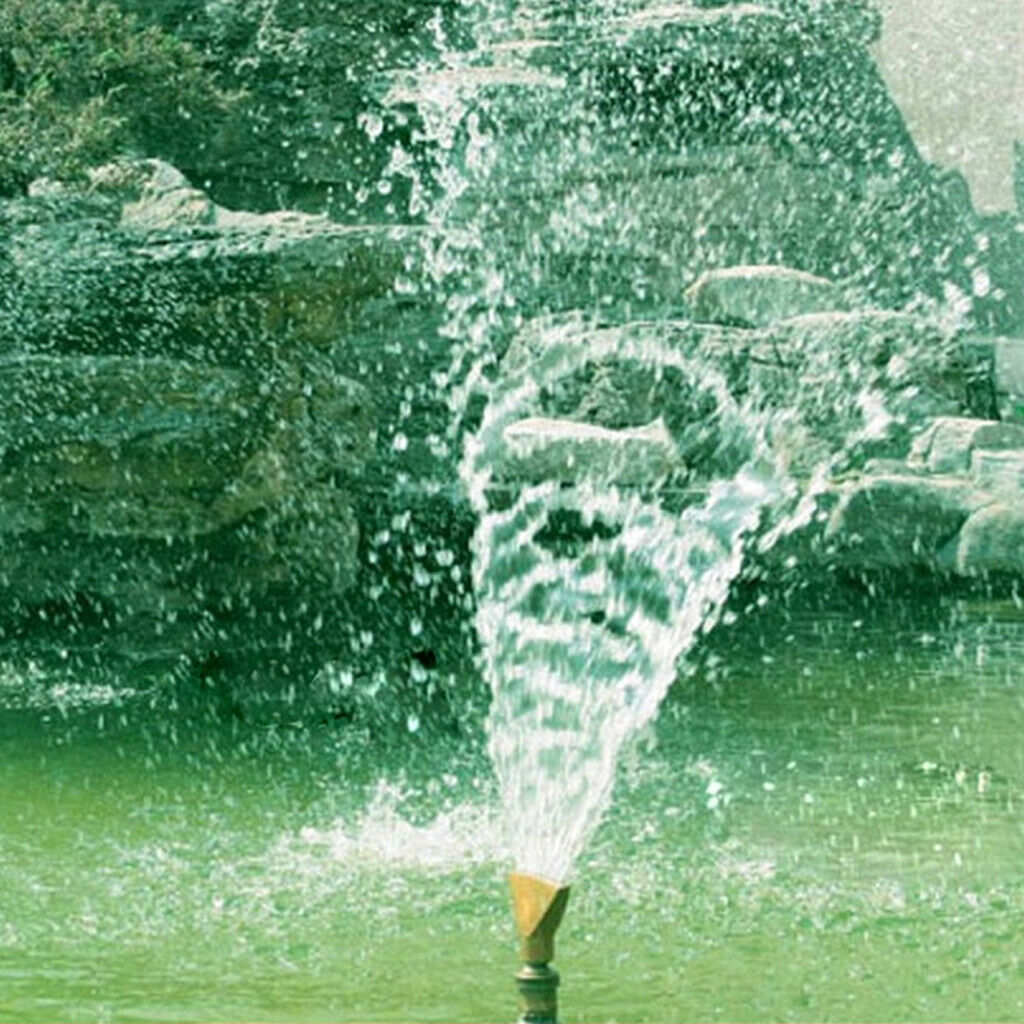 1pc Brass Fan Shape Garden Fountain Nozzle Spray Sprinkler Head 1 1/2