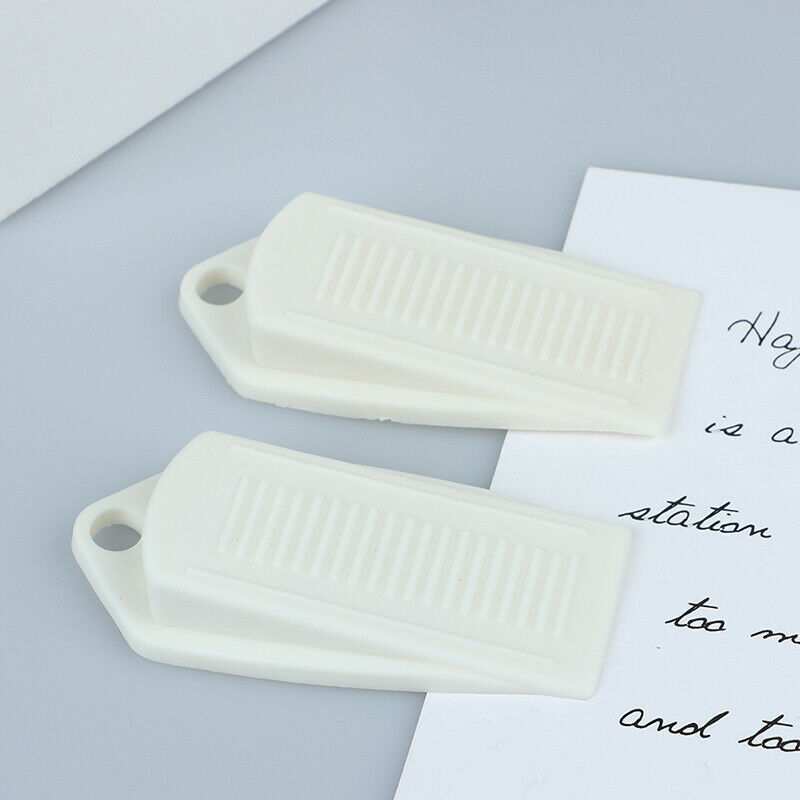 2PCS Door Wedge Shaped Rubber Door Stops Non-Slip Rubber Door Buffers For DoBDA