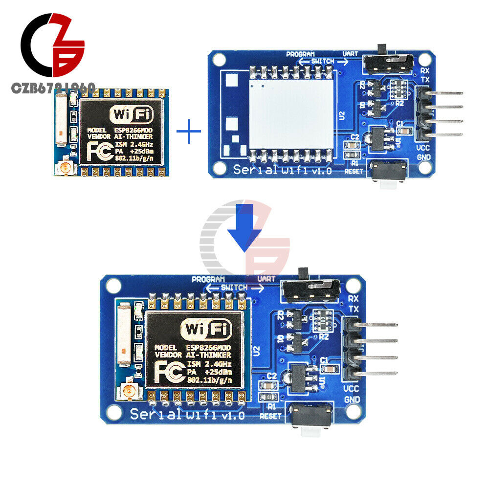 ESP8266 4.5-5V ESP-07 V1.0 TTL Serial Wifi Transceiver Adatper Board For Arduino