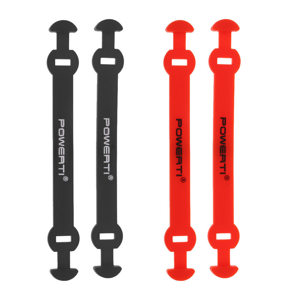 4Pcs Mini Tennis Racket Shock Absorber Racquet Vibration Dampeners Red and Black
