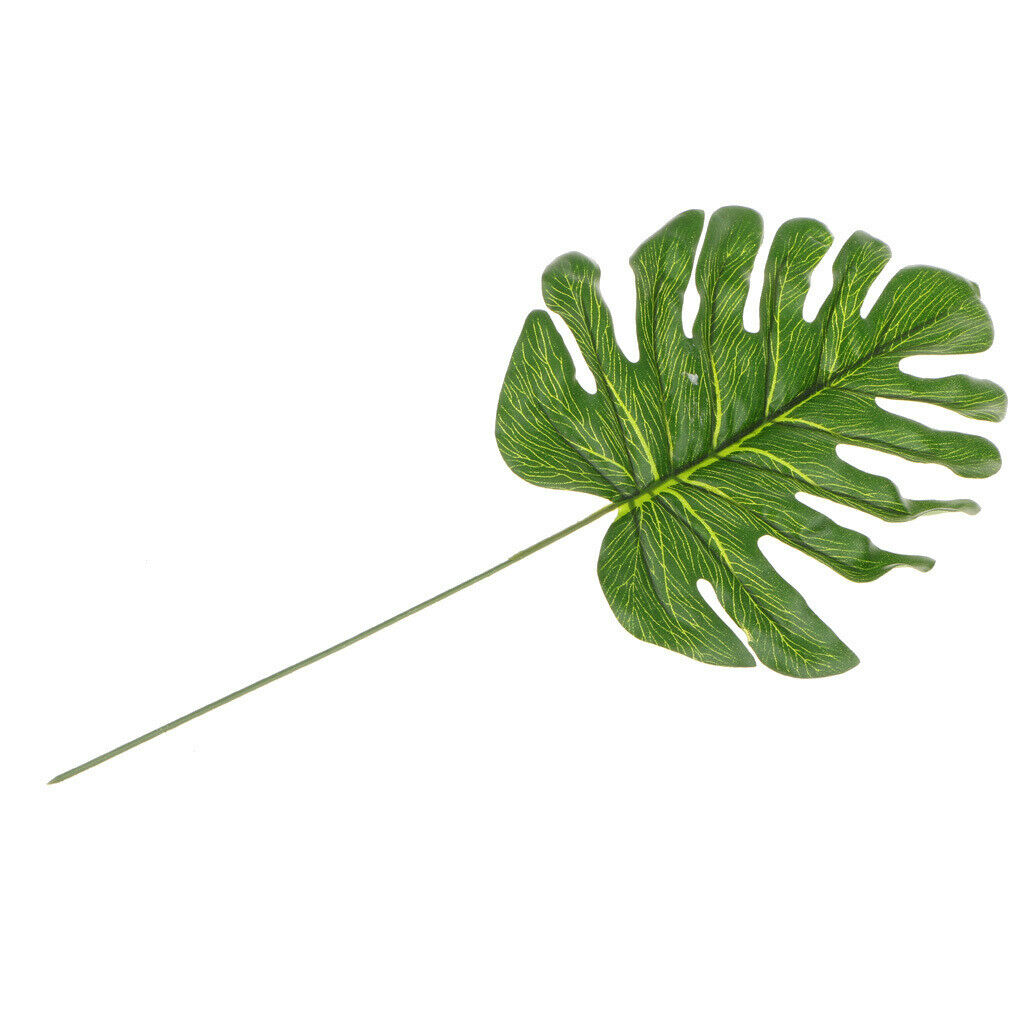 10-Pieces Large Artificial Leaf Faux Foliage Leaves DIY Decor Monstera Leaf
