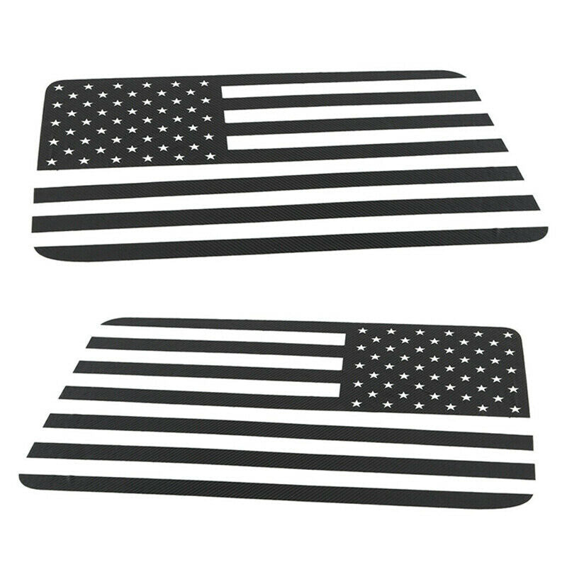 Rear Window American Flags USA Decals Fit For Jeep Wrangler JK 2011-2017 Durable