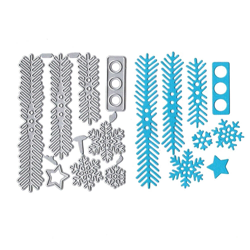 Christmas Tree Leave Pine Metal Cut Dies Stencil Xmas Scrapbooking Decoration