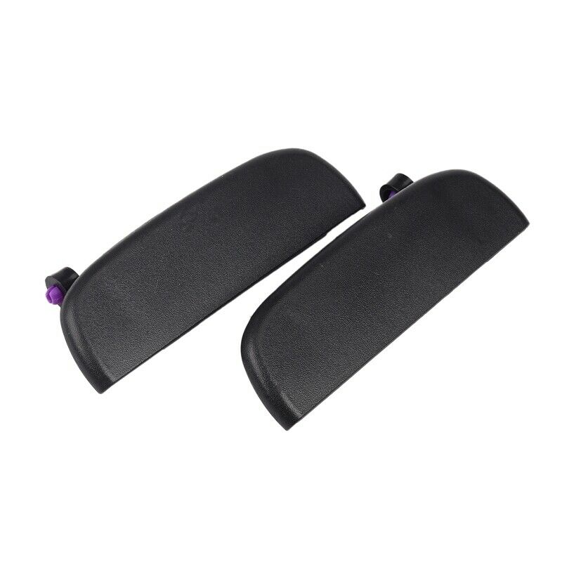 2Pcs Car Black Front Rear Outer Door Handle Exterior Outside Door Open Knob LeA7