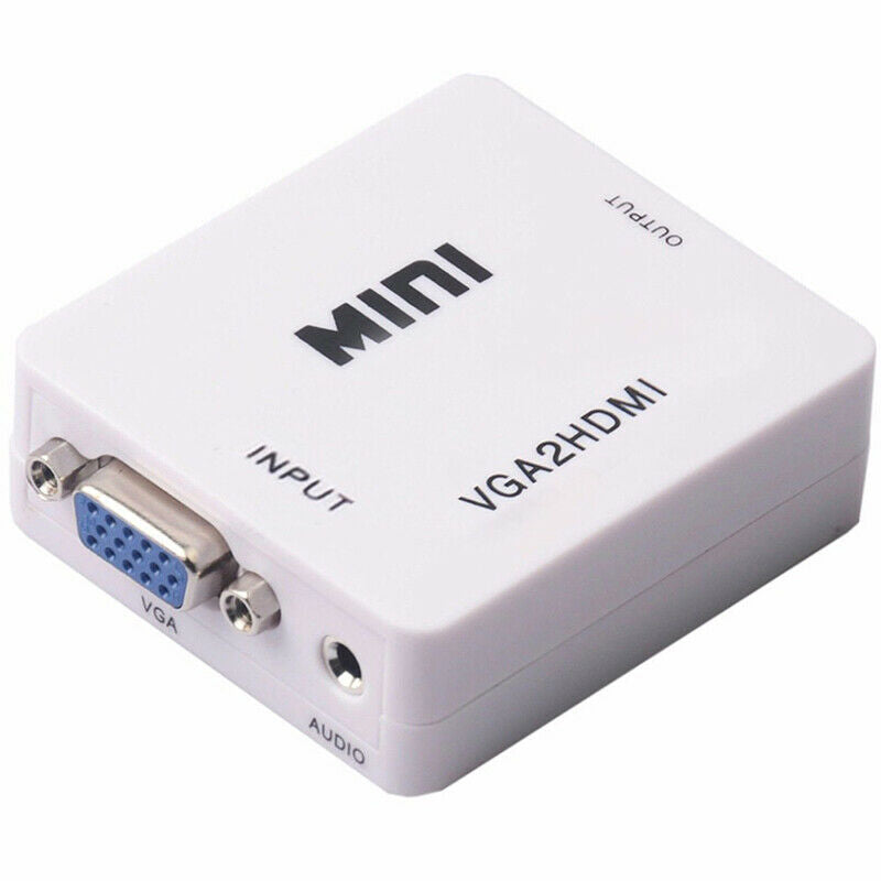 Mini Full HD Video 1080P Audio VGA to HDMI Converter Adapter for PC Laptop  Rf