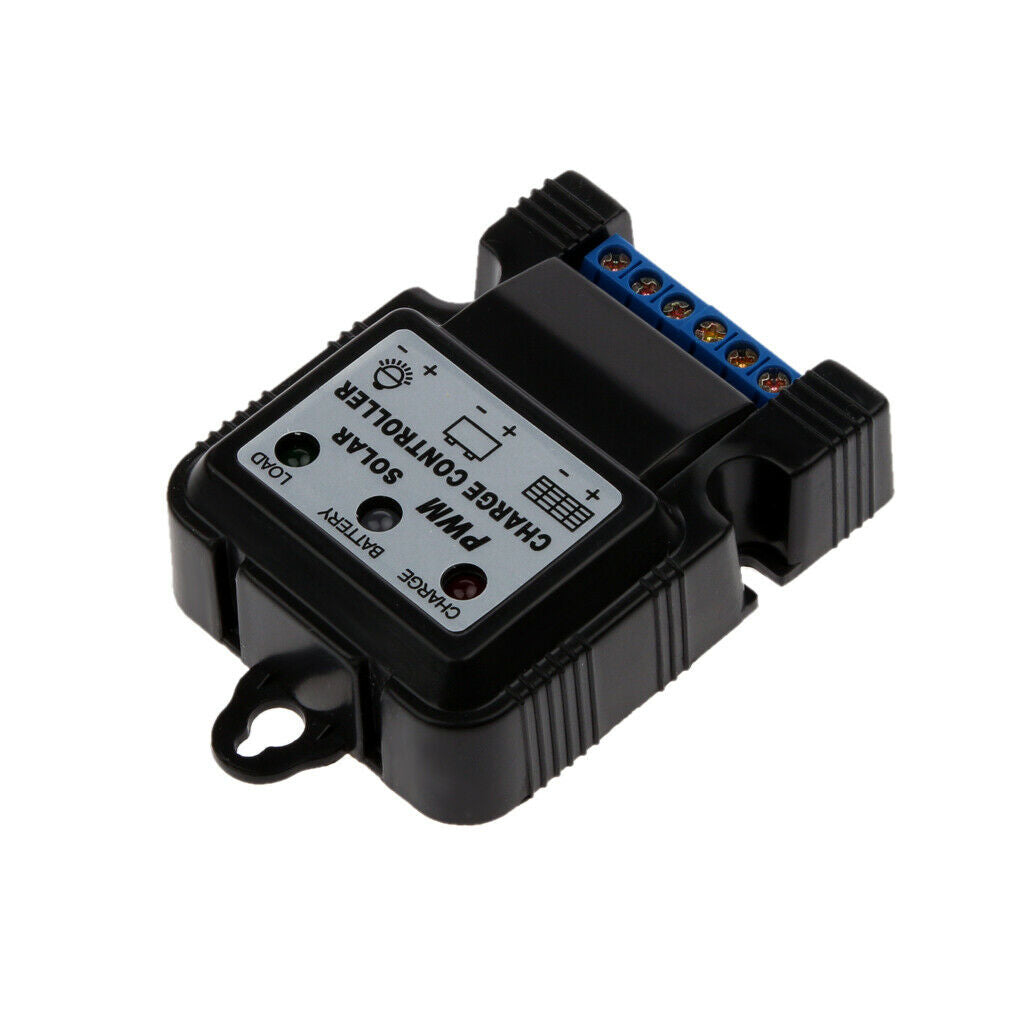 6V 12V 10A Auto Switch Solar Panel Battery Regulator Charge Controller Black
