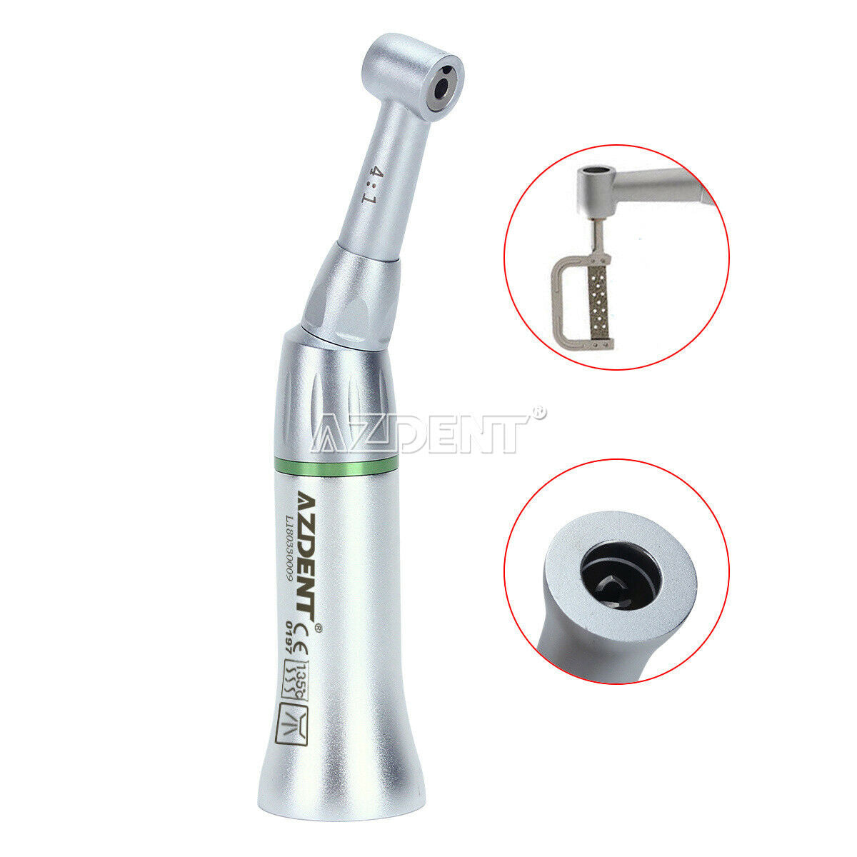 Dental 4:1 Reduction Contra Angle Reciprocating Stripping IPR System 15-90micron