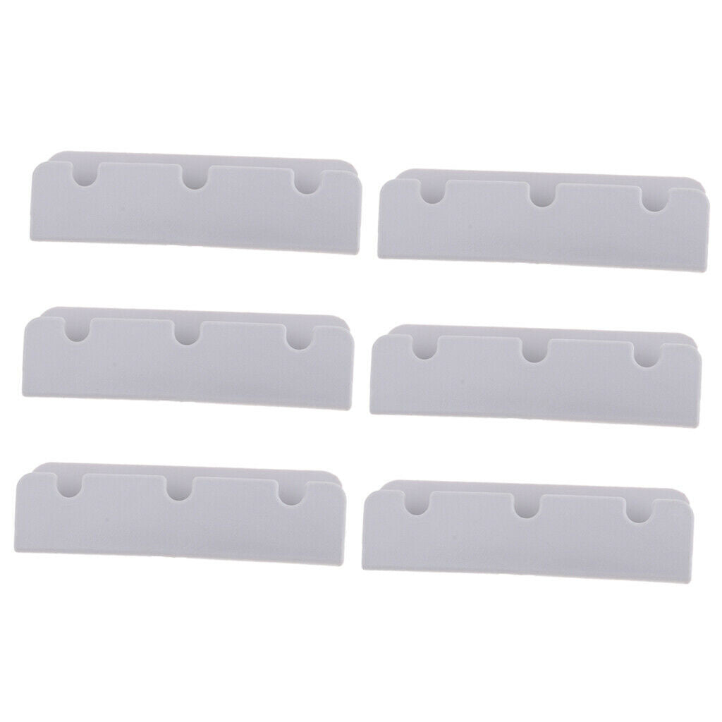 6 Pieces PVC Boat Seat Hook Clips Replacement for Rib Dinghy Raft Yacht Accs