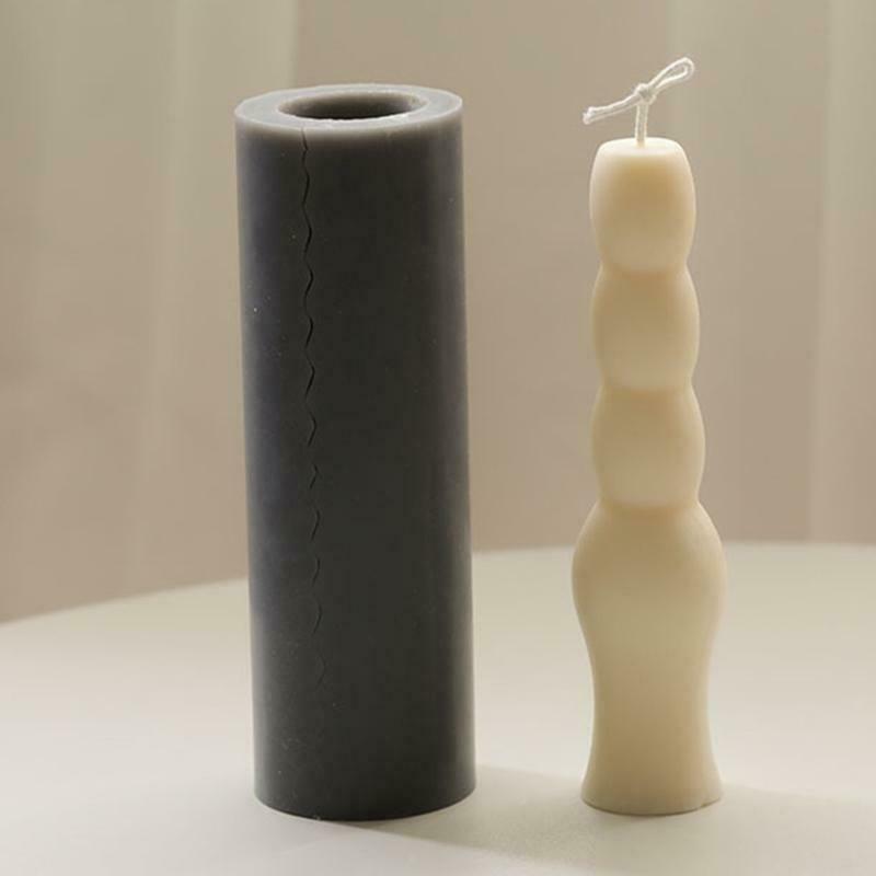 Long 4-sections Candles Silicone Mold Aromatherapy Candle Silicone Soap Mold