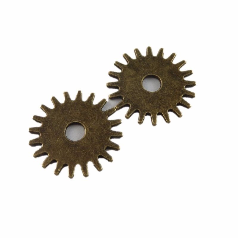 20 pcs Antiqued Bronze Steampunk Cogs Spacers Mechanical Gear Alloy Beads 24*1mm
