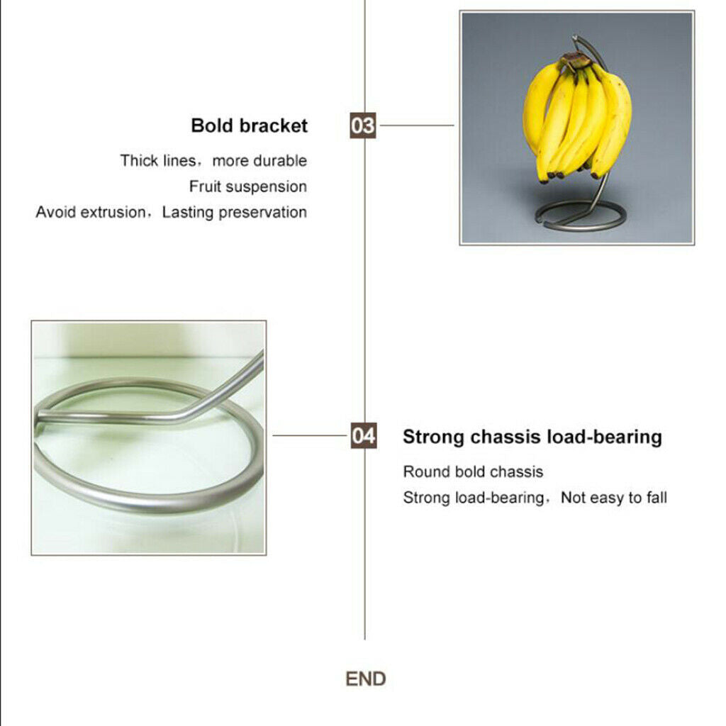 Banana Holder-Banana Hanger Under Cabinet Hook for Bananas Kitchen Items