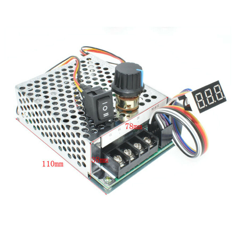 1DC Motor Speed Controller with Digital Display Scale Tachometer 40A 12V 24V 36V
