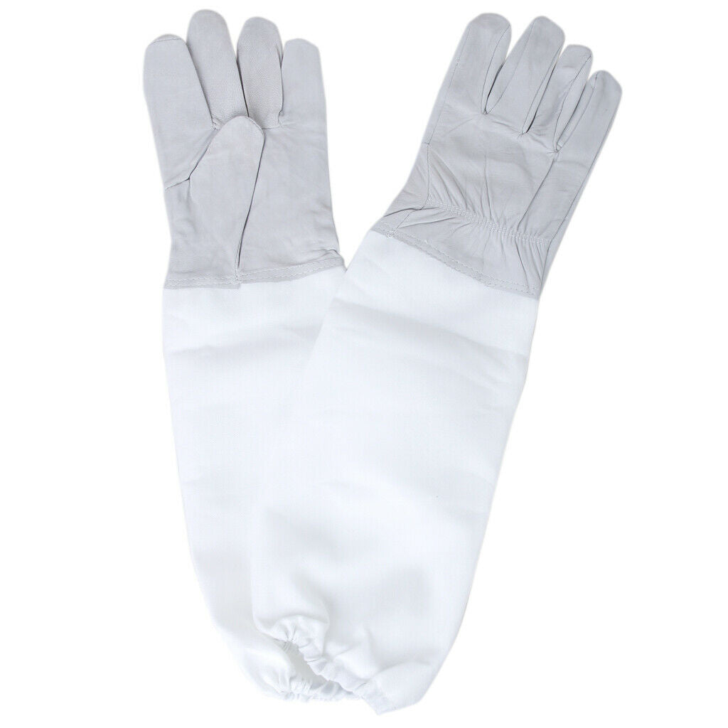 Pair 50cm Beekeeping Protective Bee Gloves & Uncapping Fork Honeycomb Beekeepers