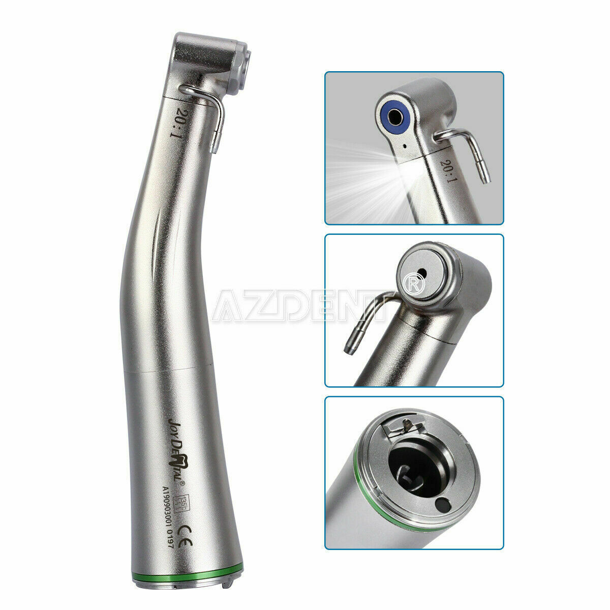 Dental LED Fiber Optic 20:1 Implant Contra Angle Low Speed Handpiece Fit NSK