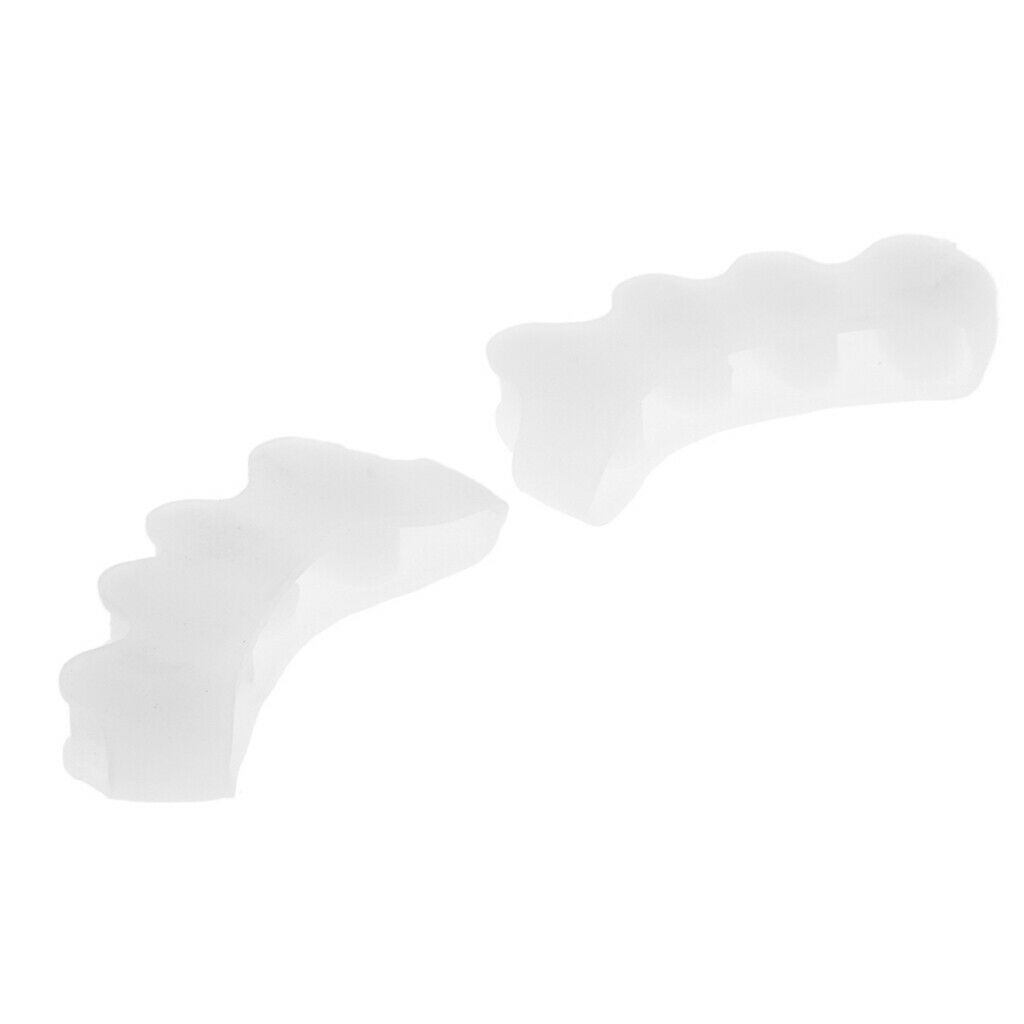 1 Pair Silicone Toe Separators Pads Bunion Gel Spacers Nail Polish Tools