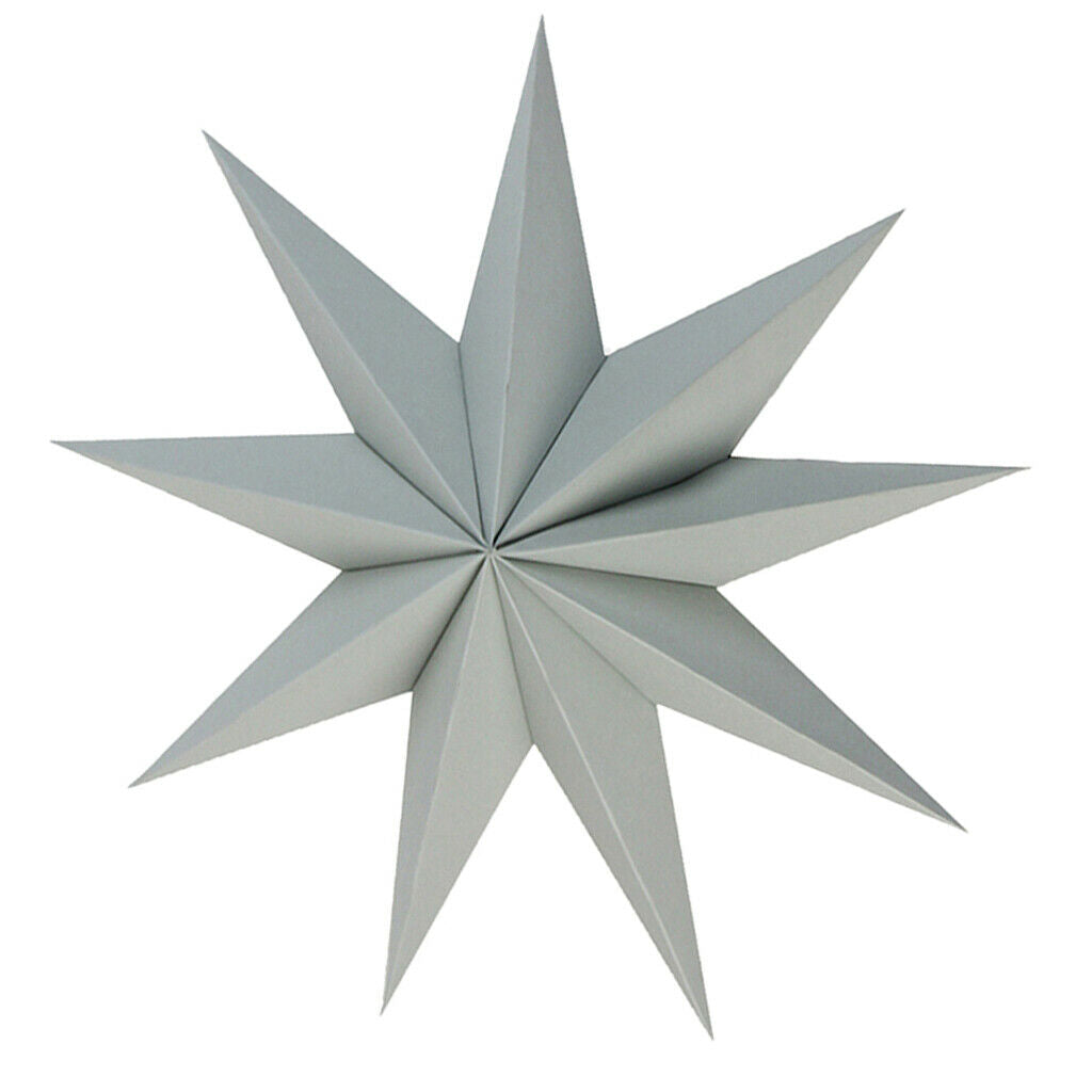 2 Pieces Paper Star Hanging Christmas Lantern Home Party Decoration DIY Craft