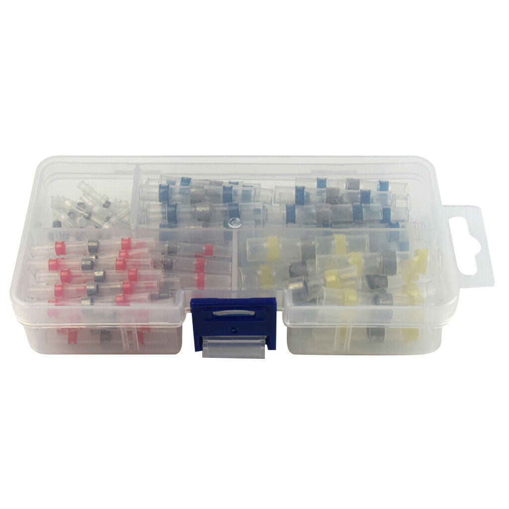 100 xWaterproof Solder Seal Heat Shrink Sleeve Wire  Connectors Set