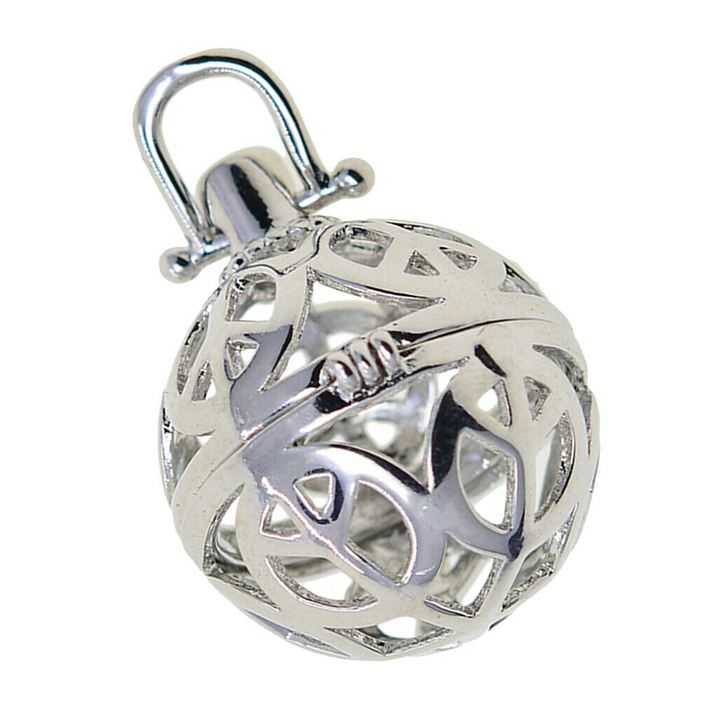 Beads Cage Charms Locket Pendant Settings for DIY Necklace Peace